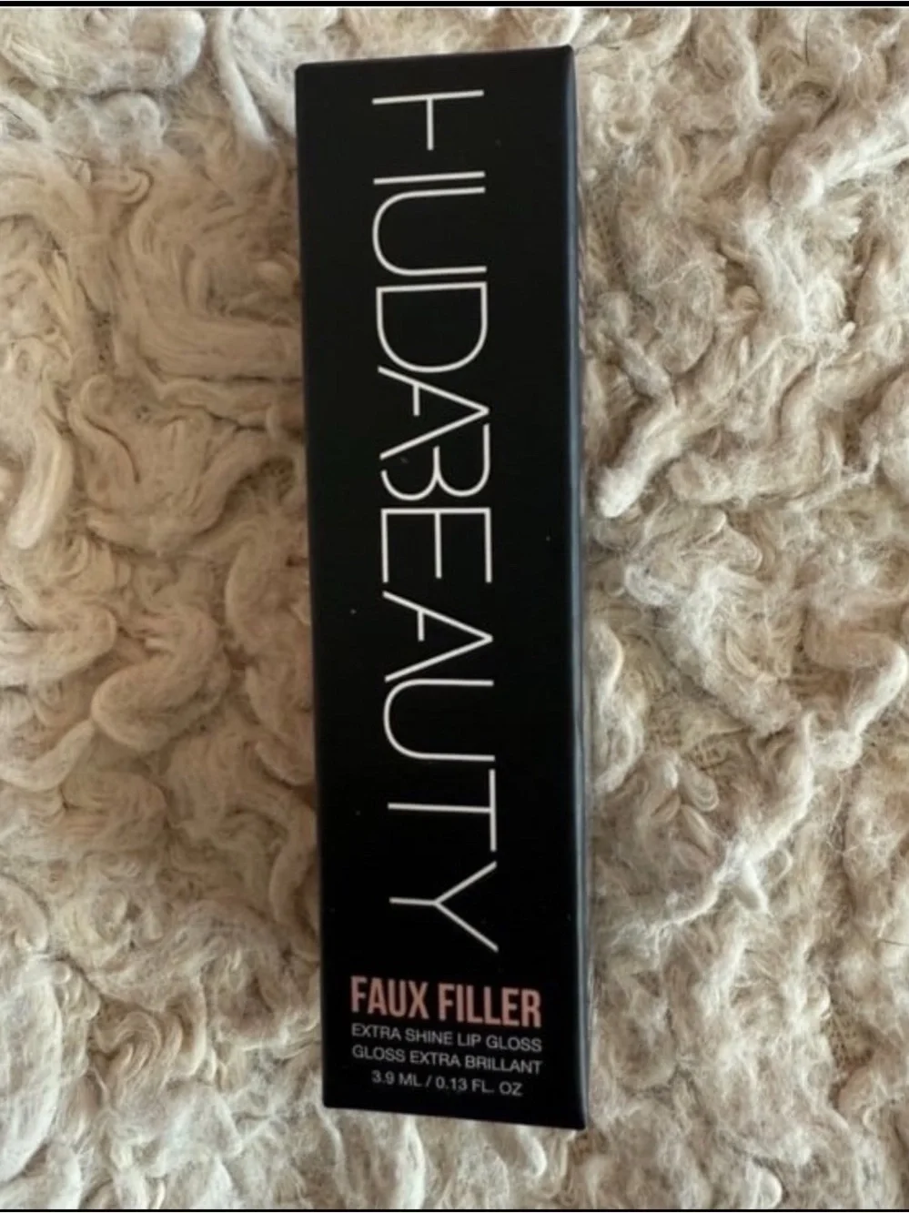 💛 2/$25 HUDA BEAUTY Faux Filler Shiny Non-Sticky Lip Gloss - FOXY
